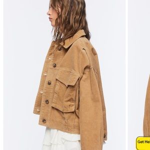 Forever 21 Cream Corduroy Jacket